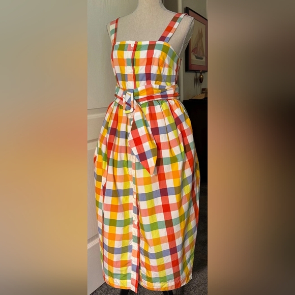 Dresses & Skirts - Colorful Checkered Sleeveless Dress